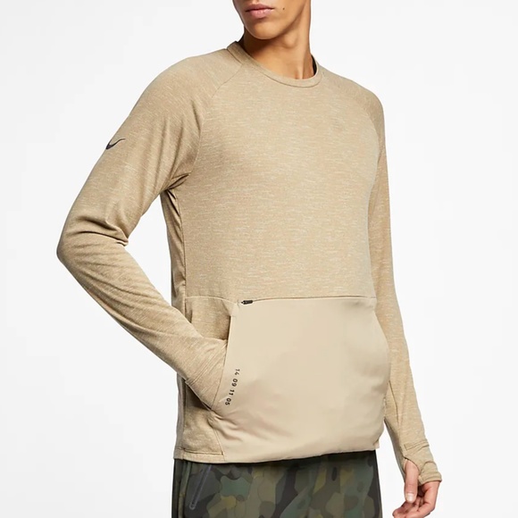 By NIKE- Therma Sphere Tech Pack Top neutral Beige colored. NWOT - Picture 5 of 8